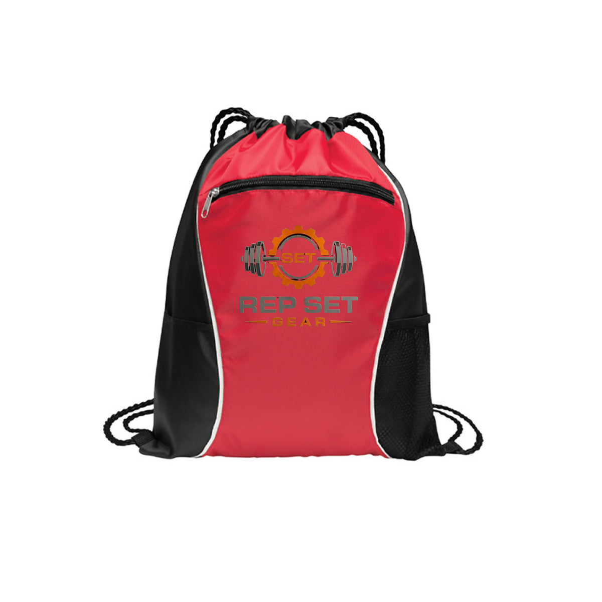 Drawstring Cinch Gym Bag – front view