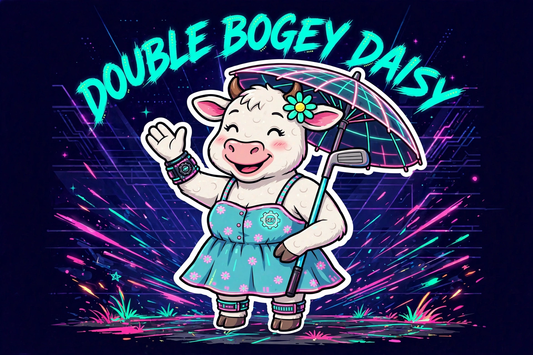 Double Bogey Daisy Sticker (2.5")