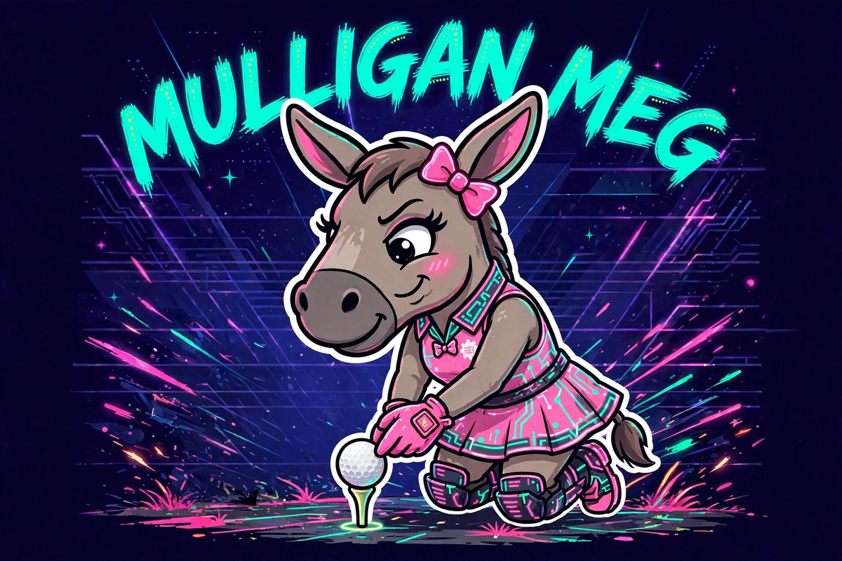Mulligan Meg Sticker (2.5")