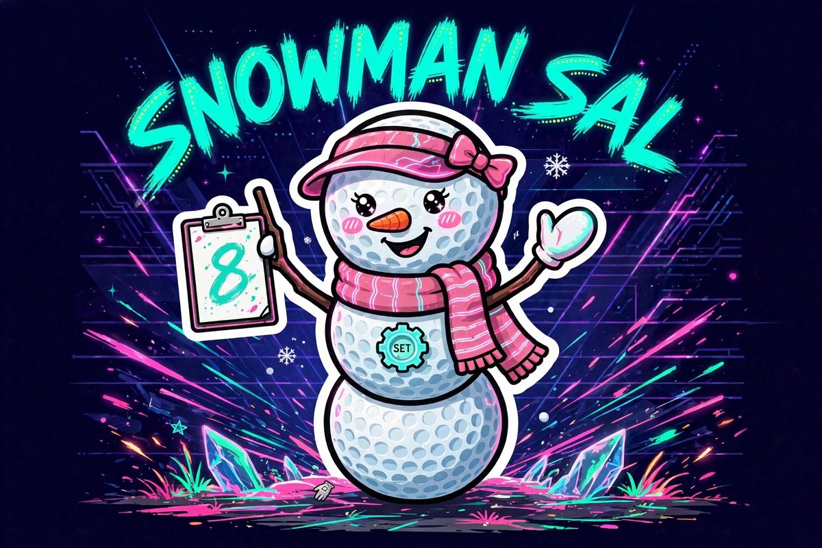 Snowman Sal Sticker (2.5")