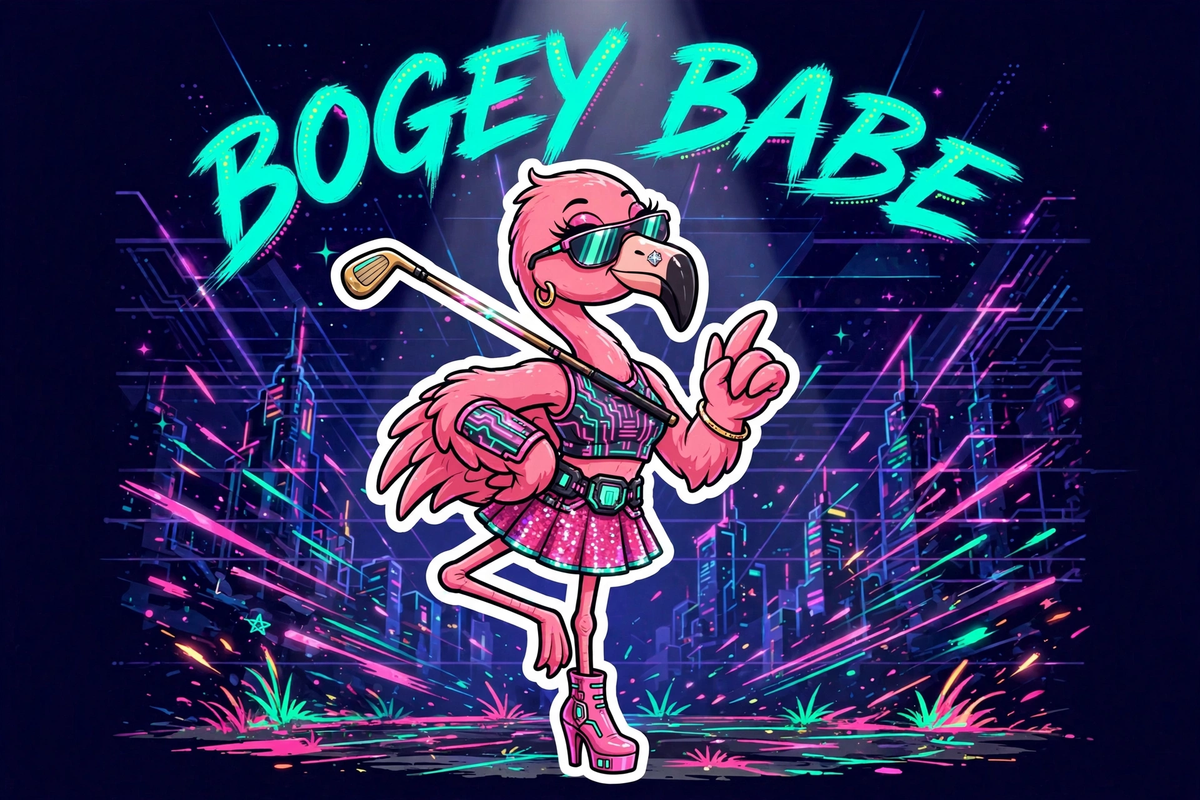 Bogey Babe Sticker (2.5")