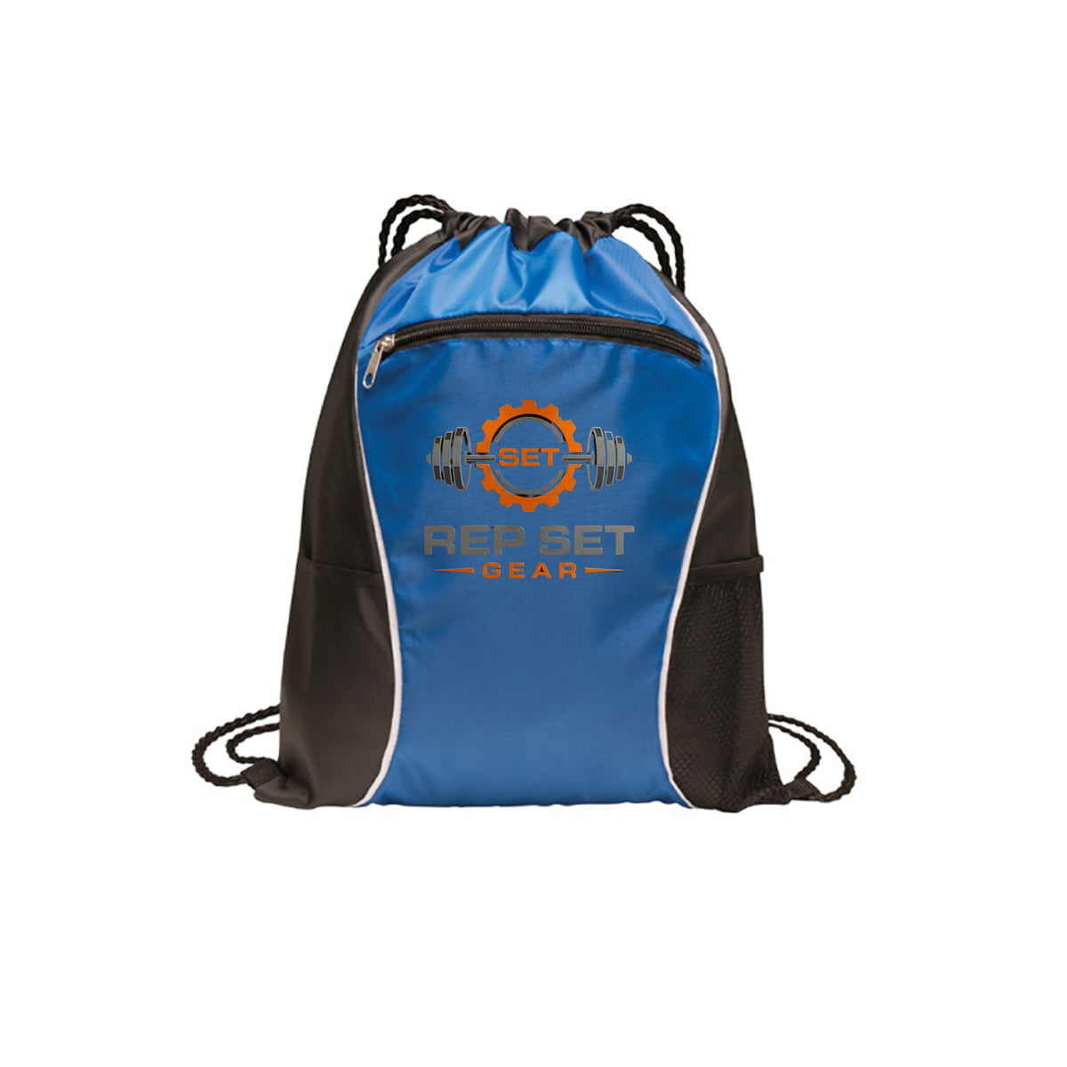 Drawstring Cinch Gym Bag – front view