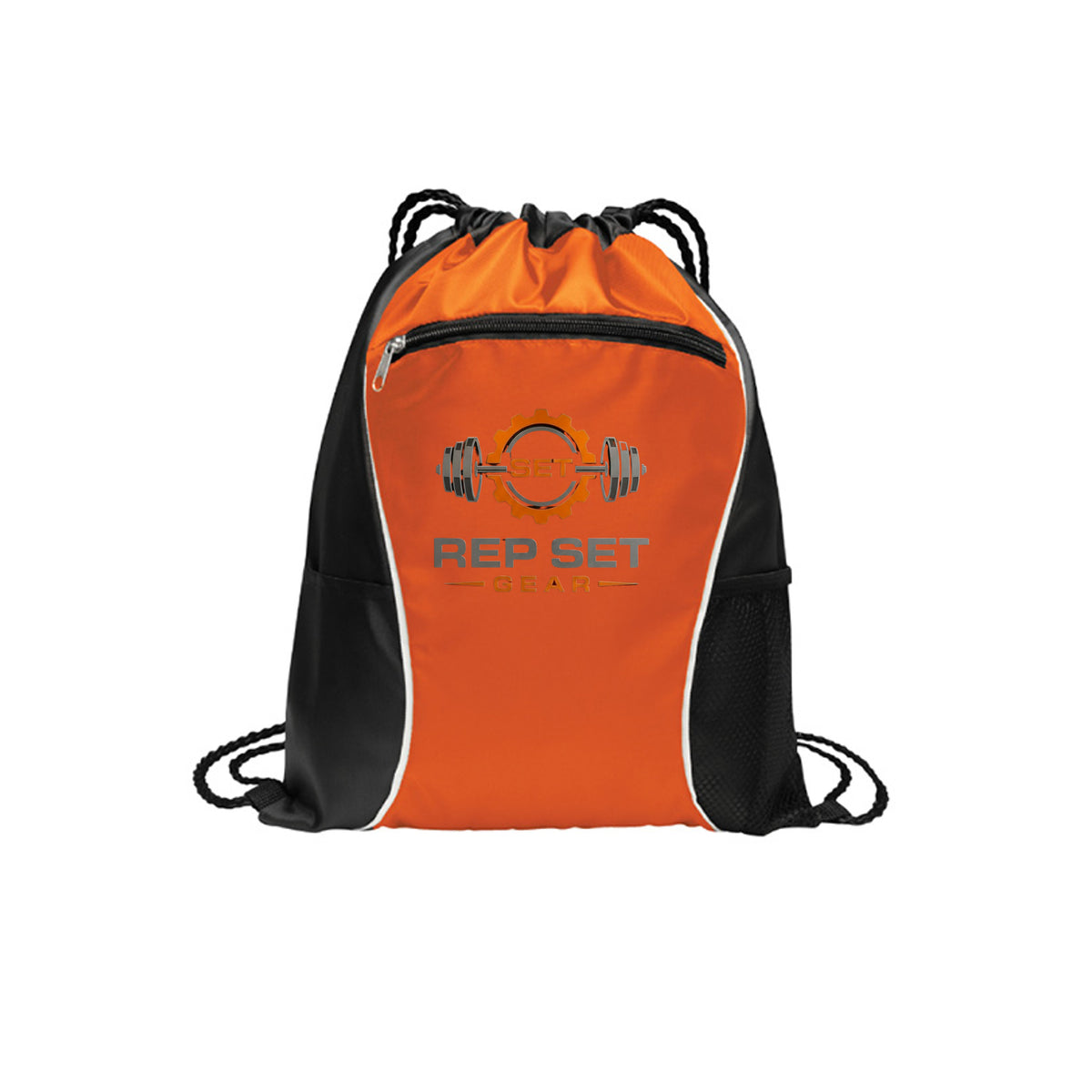 Drawstring Cinch Gym Bag – front view