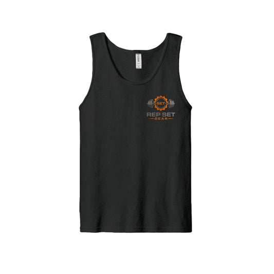 Unisex Cotton Tank Top – front view