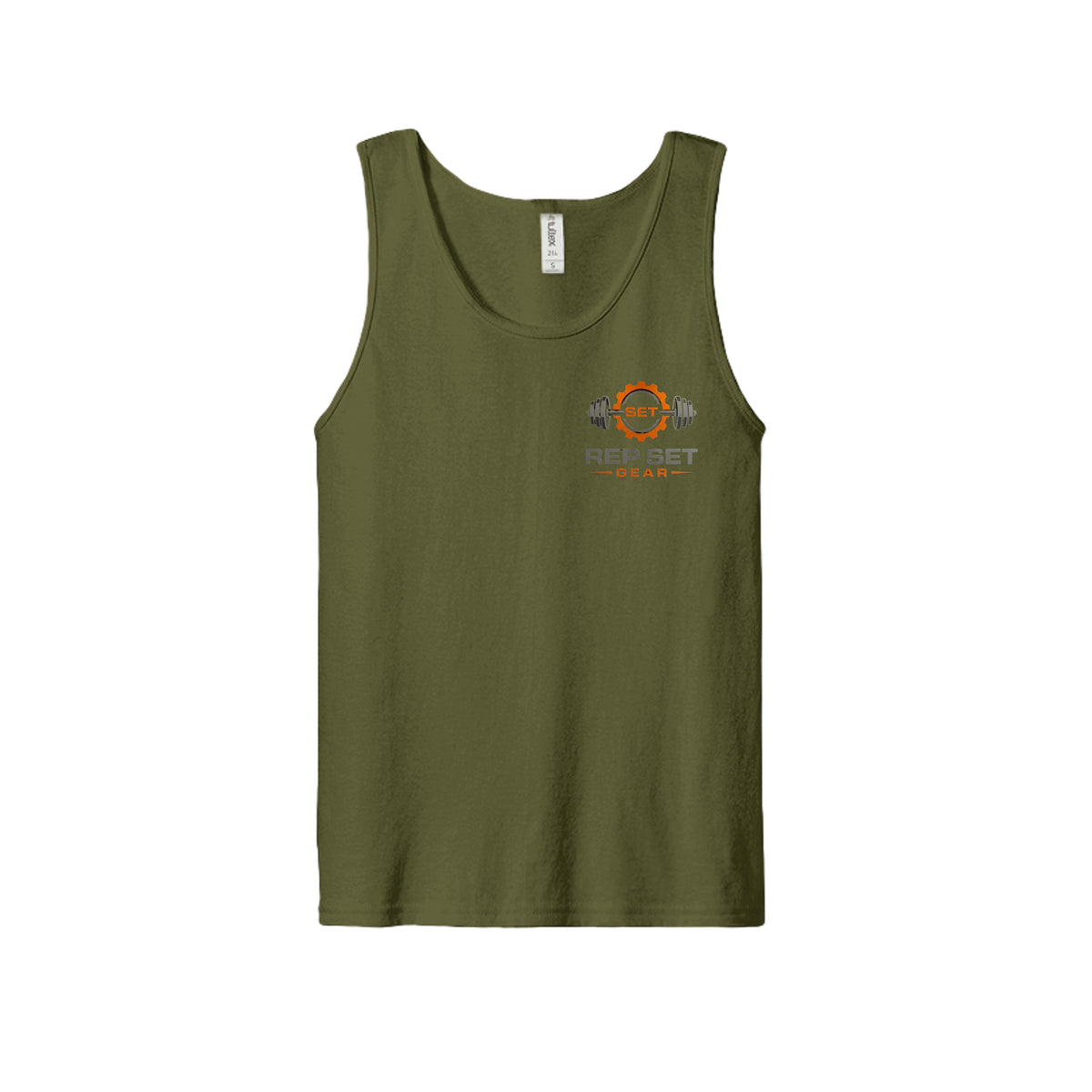 Unisex Cotton Tank Top – back view
