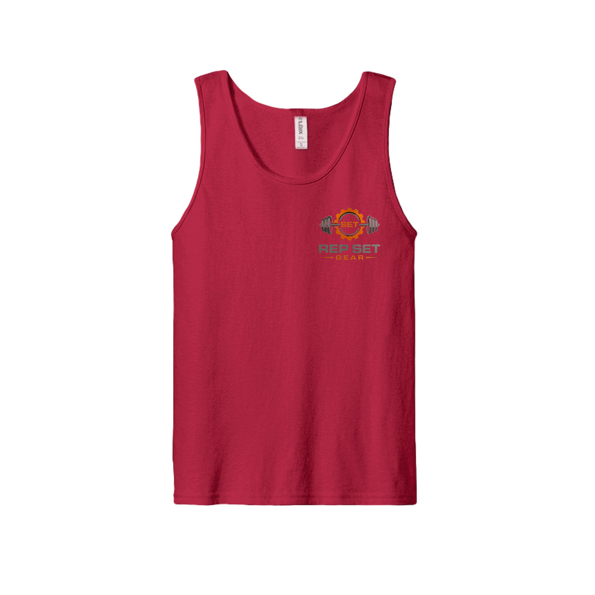 Unisex Cotton Tank Top – front view