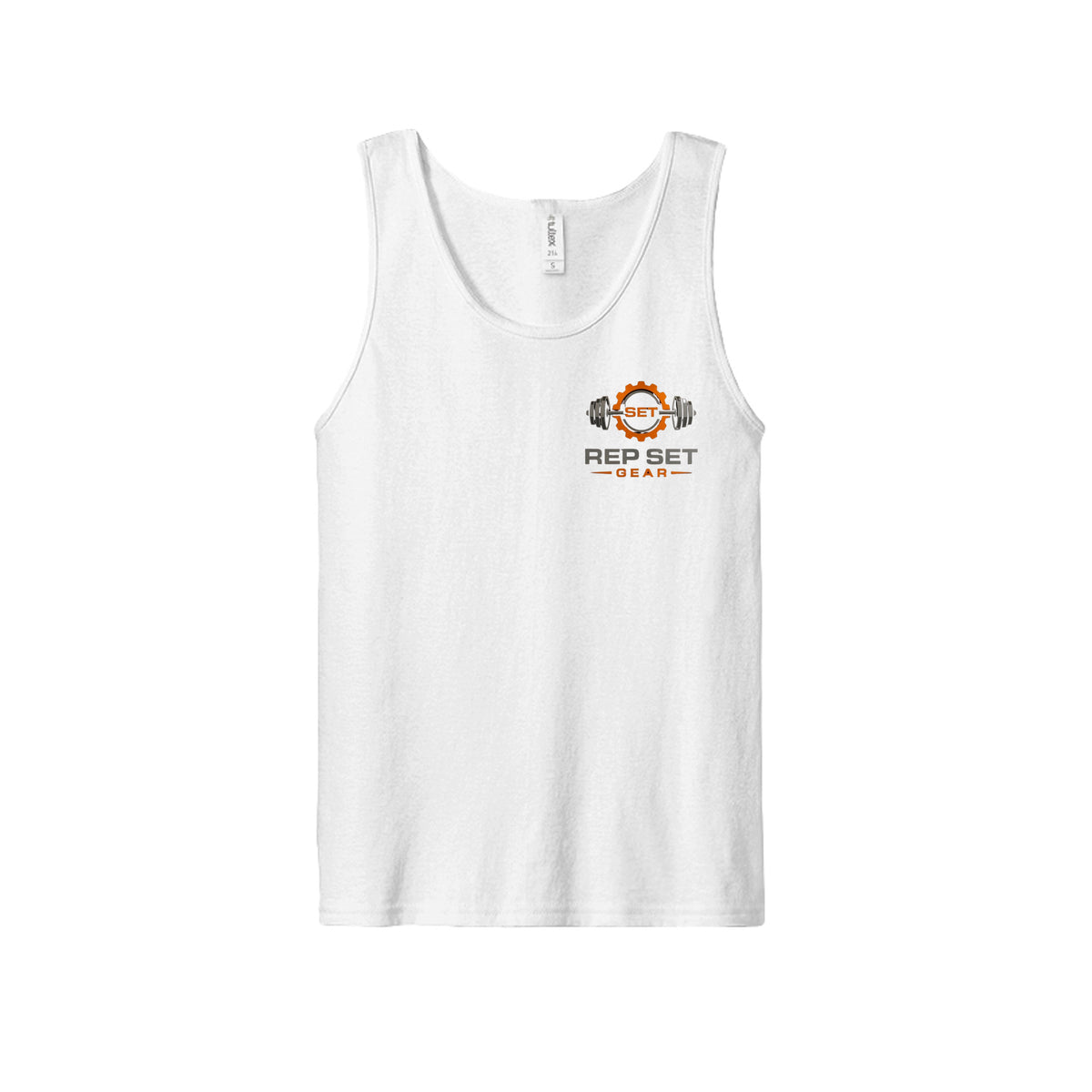 Unisex Cotton Tank Top – front view