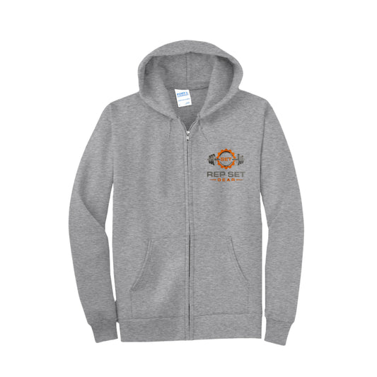 Tall Full-Zip Fleece Hoodie – front view
