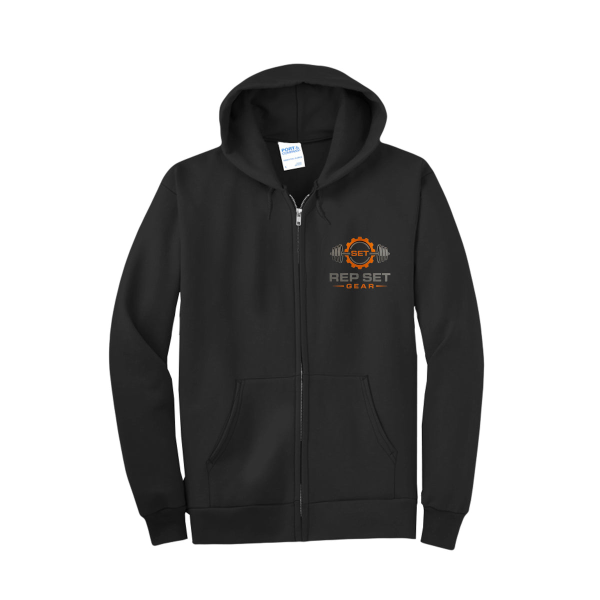 Tall Full-Zip Fleece Hoodie – back view