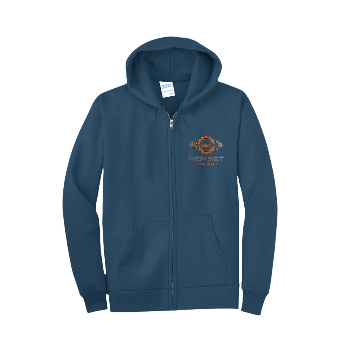 Tall Full-Zip Fleece Hoodie – back view
