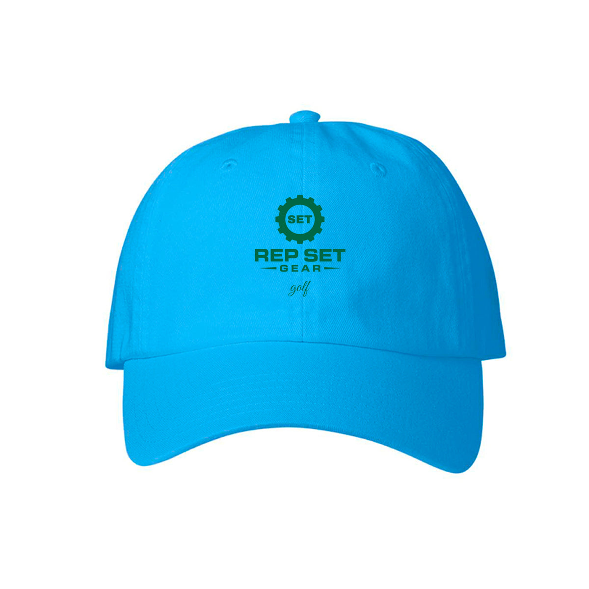 Light Blue Golf Cap – front view