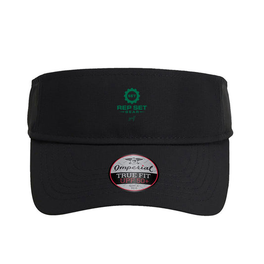 Black Golf Visor – front view