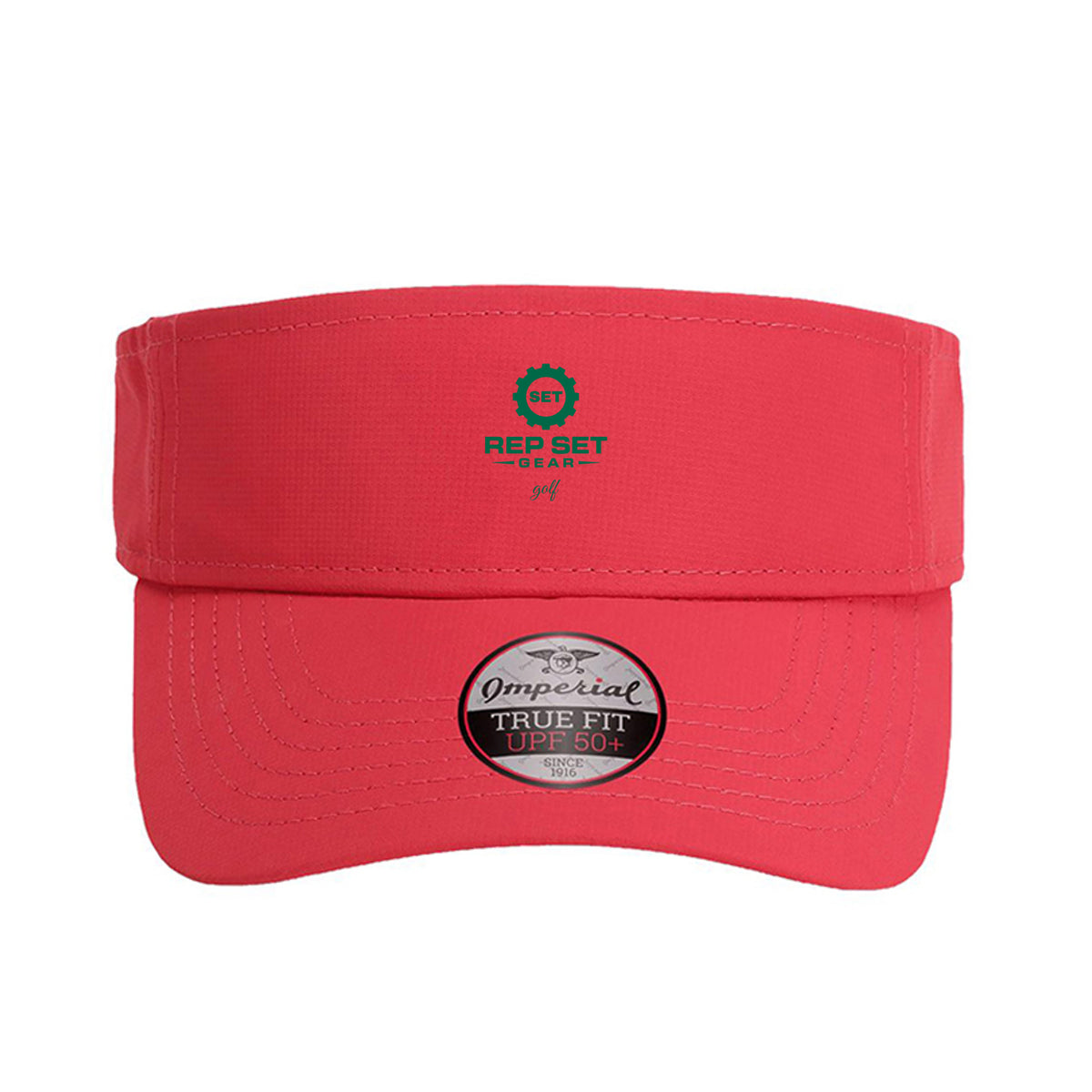 Black Golf Visor – front view