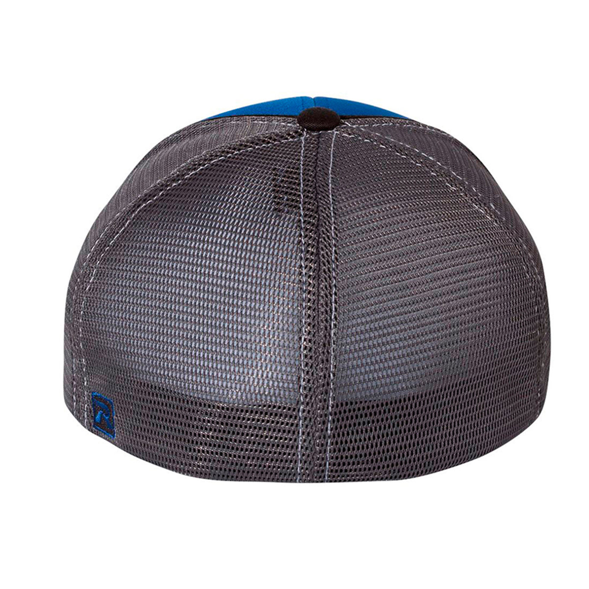 Black Trucker Hat – White Logo – front view