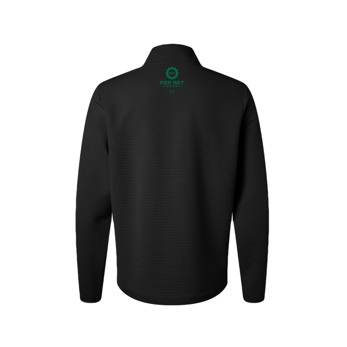 Mens Golf Quarter-Zip Pullover – back view