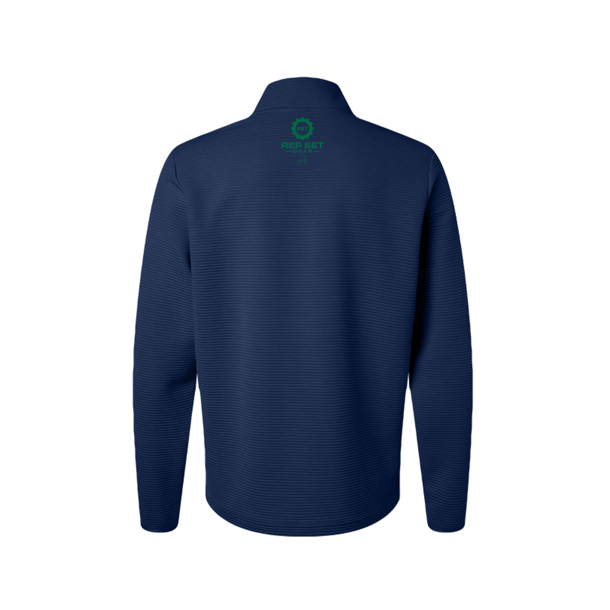 Mens Golf Quarter-Zip Pullover – back view