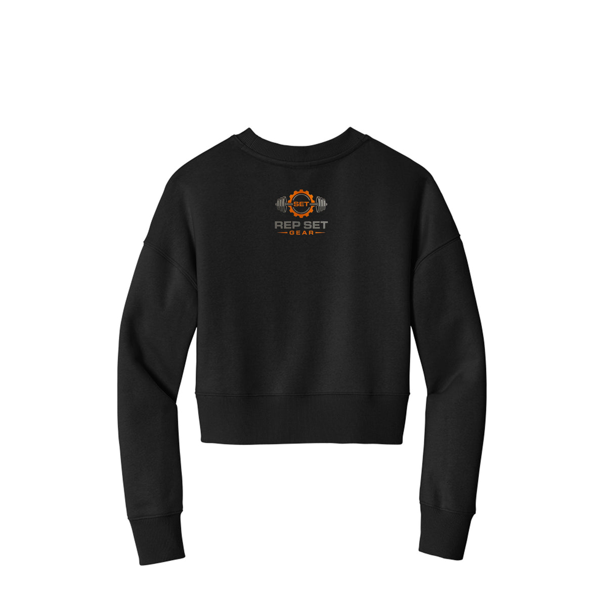 Ladies 3x Logo Cropped Sweatshirt – back view