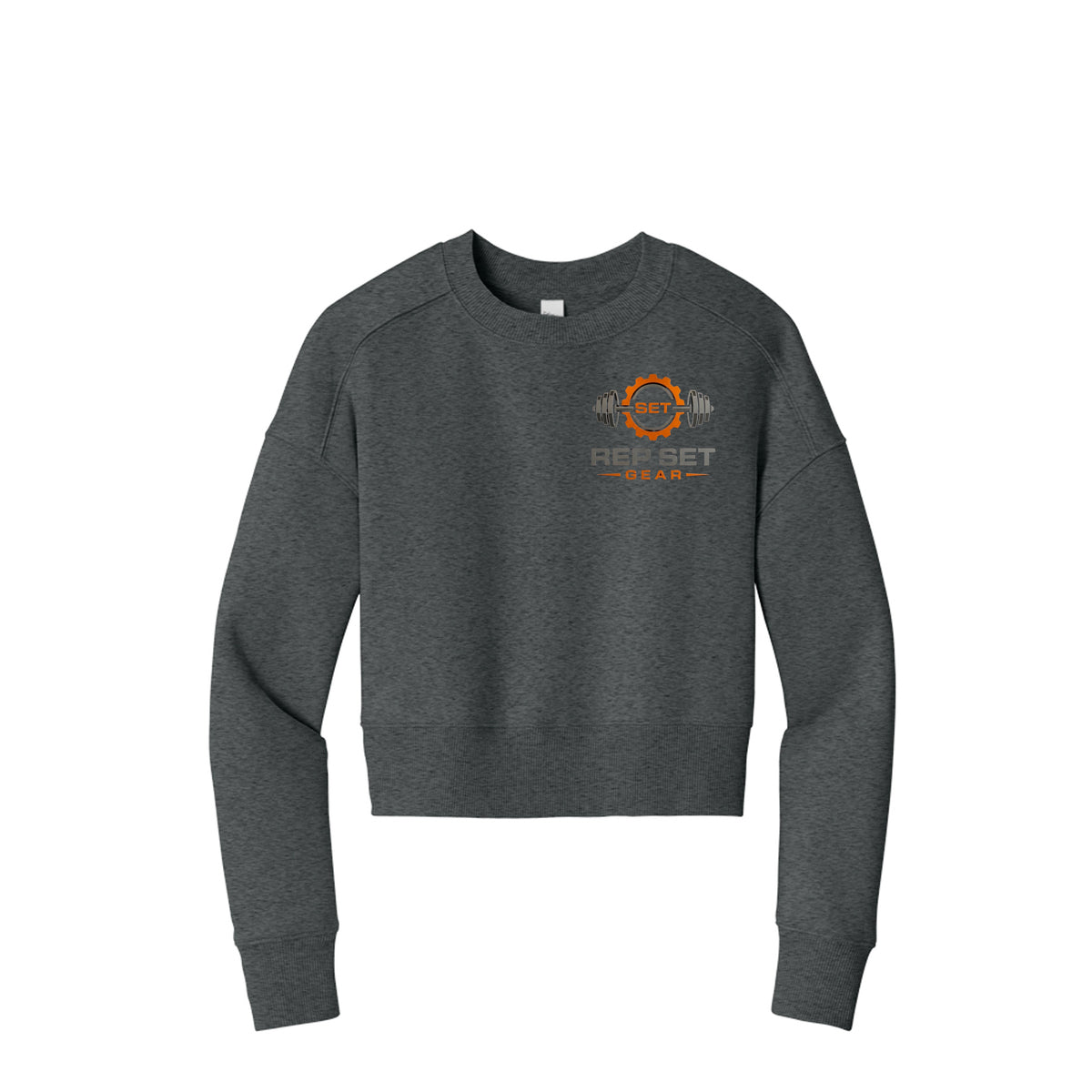 Ladies 3x Logo Cropped Sweatshirt – back view