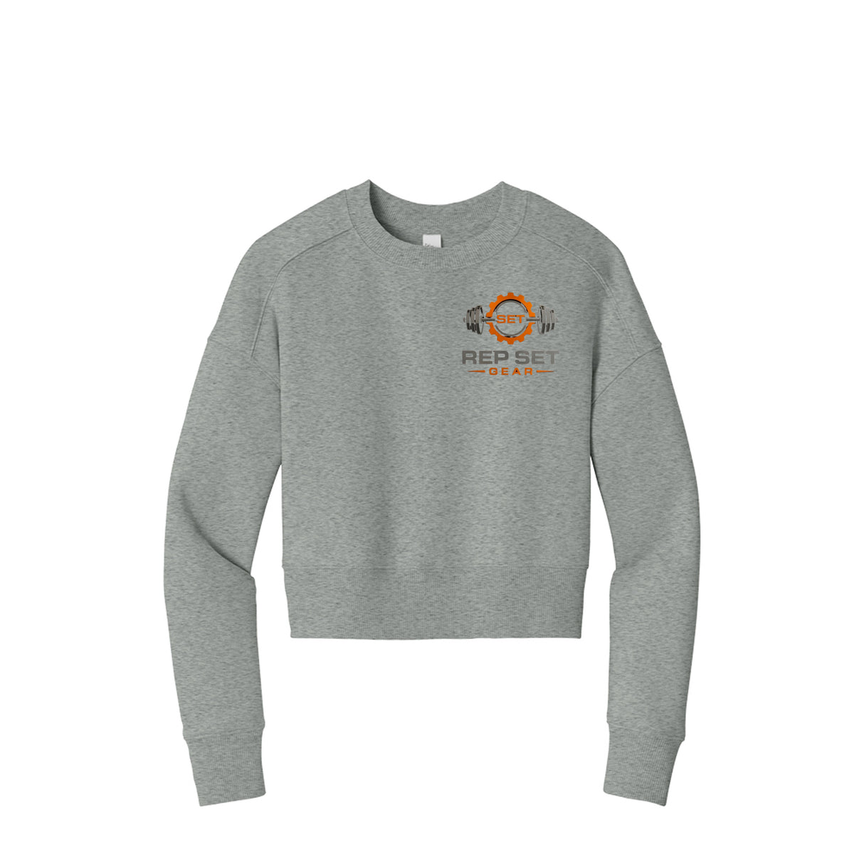Ladies 3x Logo Cropped Sweatshirt – alternate view