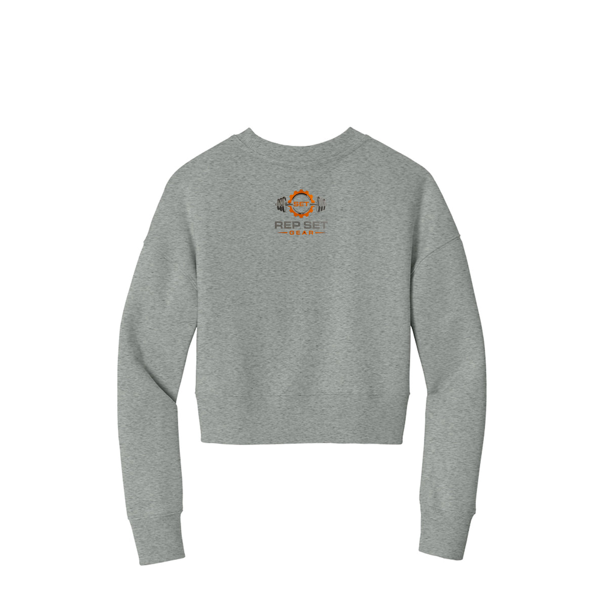 Ladies 3x Logo Cropped Sweatshirt – back view