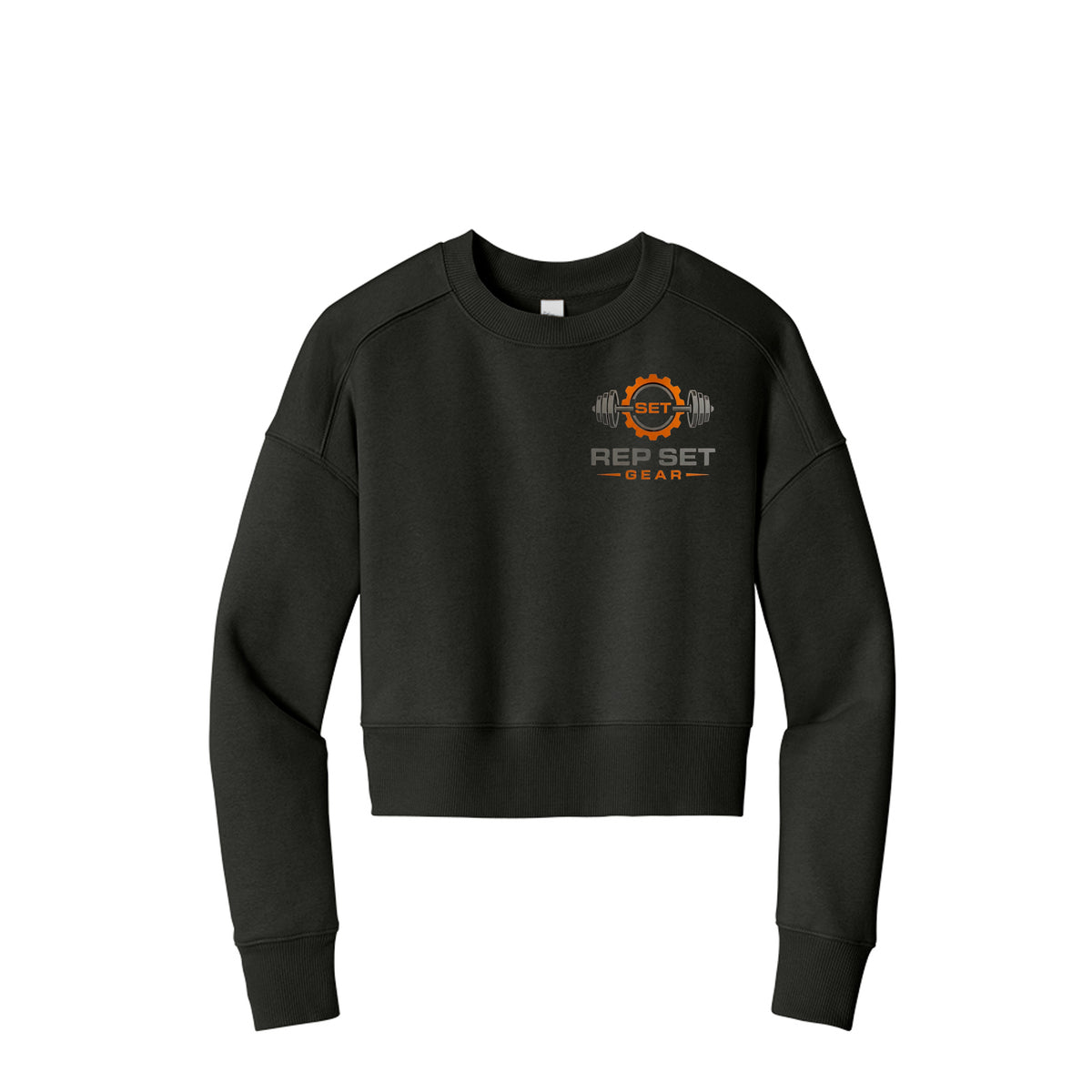 Ladies 3x Logo Cropped Sweatshirt – back view