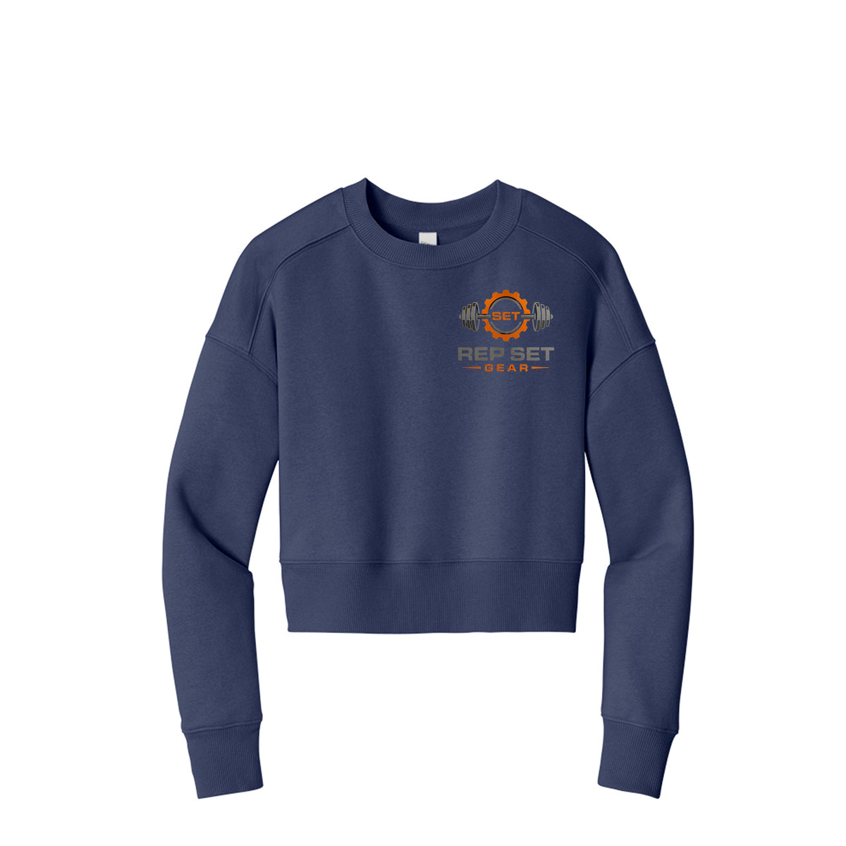 Ladies 3x Logo Cropped Sweatshirt – front view